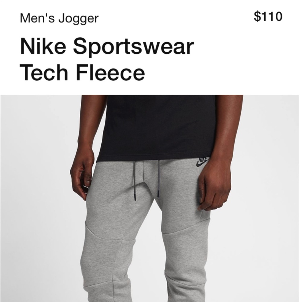 Used Men's Nike Fleece Joggers size L